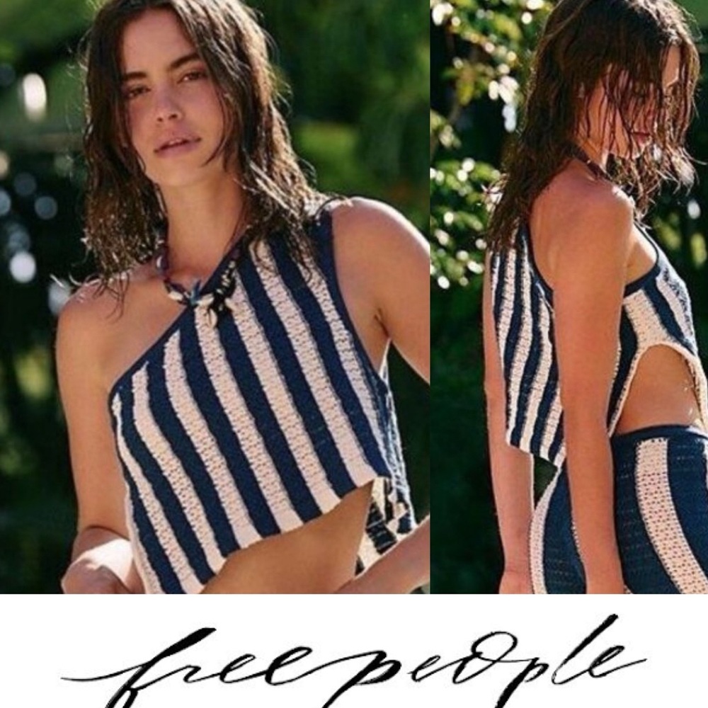 Free People Joan Fauxchet crop top❤️ NWOT